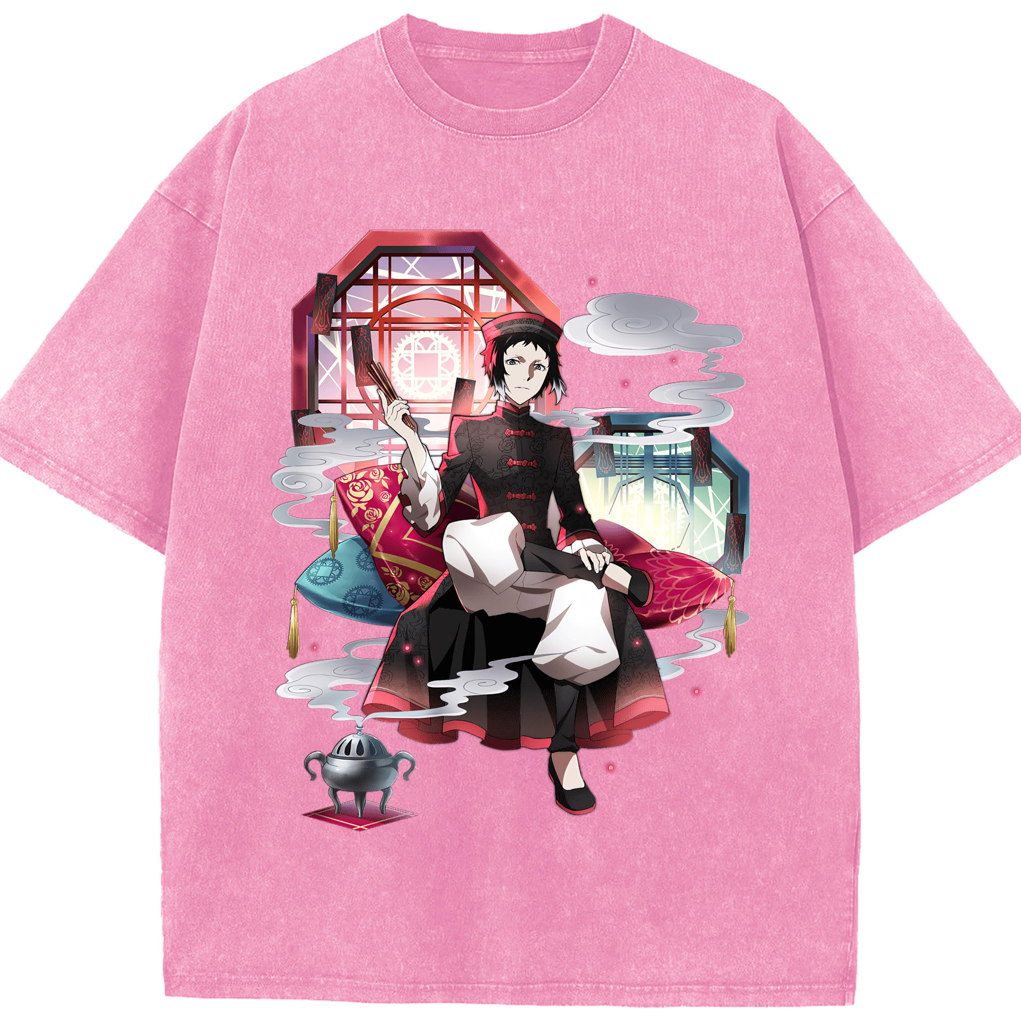 （画像用） 文豪ストレイドッグス Bungo Stray Dogs 綿100% ヴィンテージ風 半袖Tシャツ（フロントプリント）